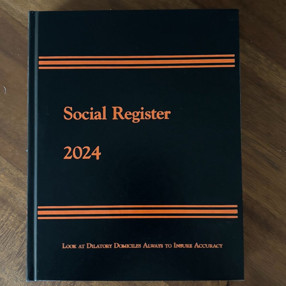 Social Register 2024 Hardcover Book